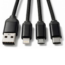 Set de cable multicarga y bolígrafo