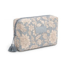 Neceser acolchado con estampado floral