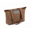 Bolsa de algodón y poliéster con estampado floral