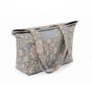 Bolsa de algodón y poliéster con estampado floral
