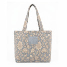 Bolsa de algodón y poliéster con estampado floral