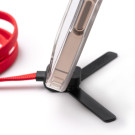 Cable cargador USB C de nylon reciclado con soporte