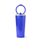 Vaso térmico translúcidocon dosificador con pajita 670 ml