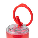 Vaso térmico translúcidocon dosificador con pajita 670 ml