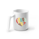 Taza de cerámica para sublimación con asa ergonómica 350 ml
