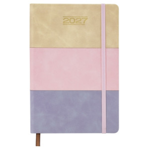 Agenda diaria A5 con franjas horizontales 2