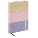 Agenda diaria A5 con franjas horizontales