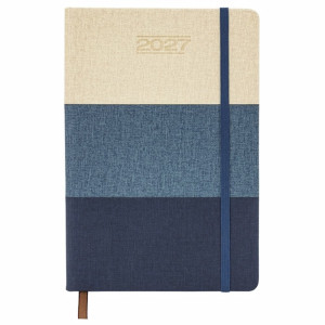 Agenda diaria A5 con franjas horizontales