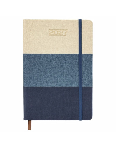 Agenda diaria A5 con franjas horizontales