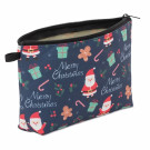 Pack de 4 neceseres navideños de poliéster