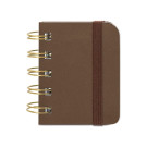 Mini cuaderno de bolsillo con banda elástica