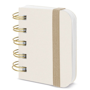 Mini cuaderno de bolsillo con banda elástica