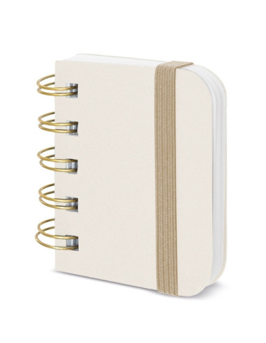 Mini cuaderno de bolsillo con banda elástica