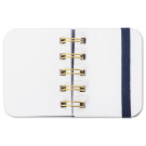 Mini cuaderno de bolsillo con banda elástica