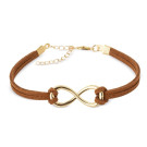 Pulsera con símbolo de infinito dorado