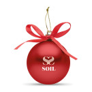 Bola de Navidad con lazo