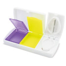 Pastillero cortador de bolsillo | Pastillero con cutter