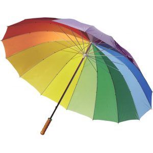 Paraguas multicolor