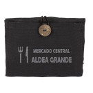 Bolsa de algodón plegable con bolsillo