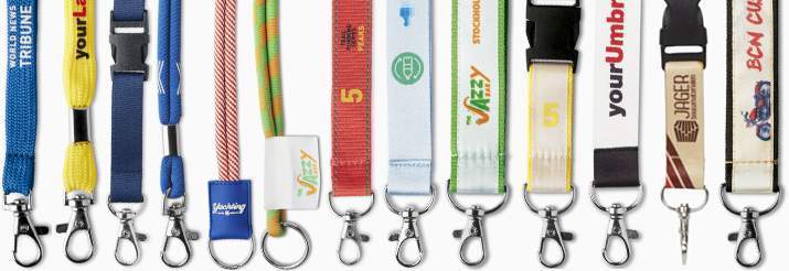 lanyards personalizados cilíndricos y planos