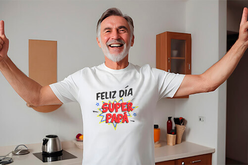 camiseta personalizada para el día del padre