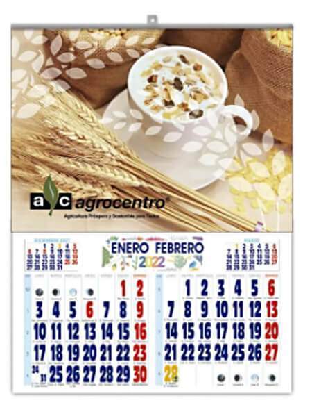 calendarios dos meses vista