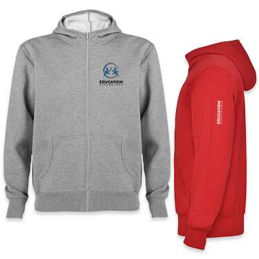 sudaderas con cremallera para el cloegio