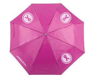 Paraguas día internacional contra el cancer de mama