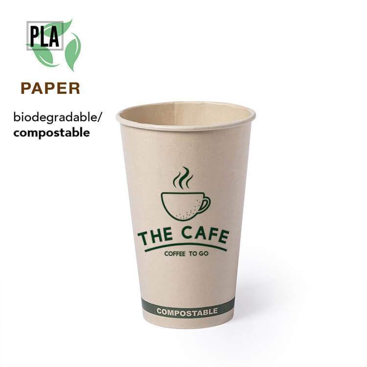 Vaso de pael compostable