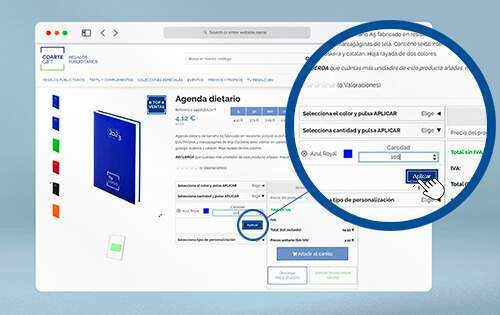 seleccionar unidades para personalizar artículo