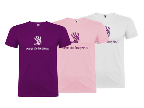 camisetas personalizadas para puntos violeta