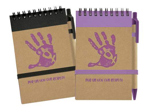 libretas personalizadas para puntos violeta