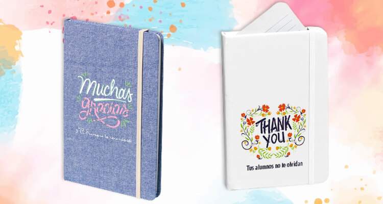 agendas y bloc personalizados para regalar a profesores