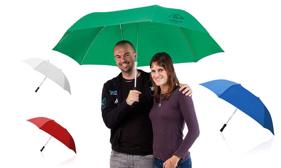 paraguas doble con personalización