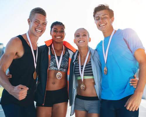 Medallas para trofeos deportivos