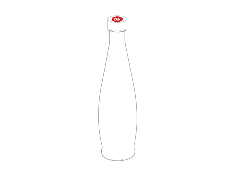 Botella de cristal transparente 1 litro 1