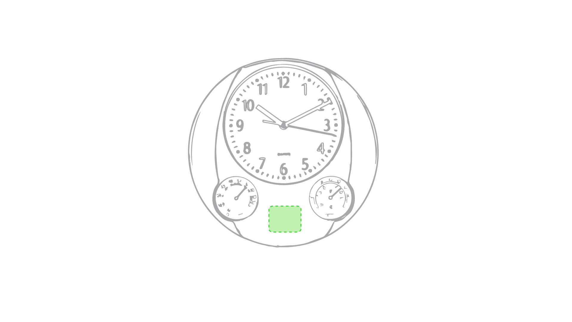 Reloj de pared con termómetro 3