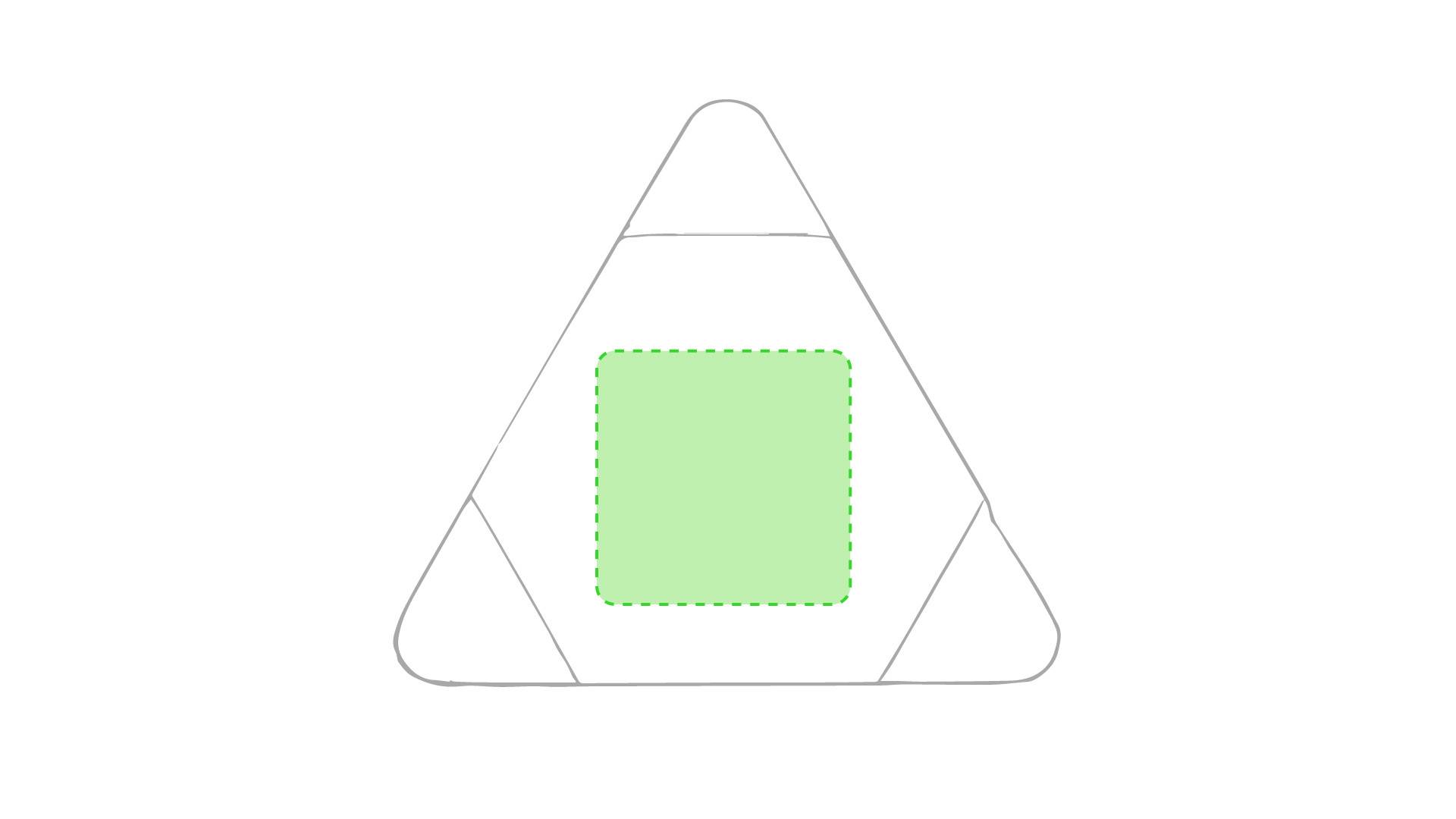 Fluorescente triangulo 1