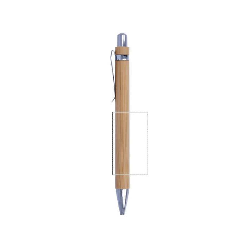 Bolígrafo de bambú y metal 1