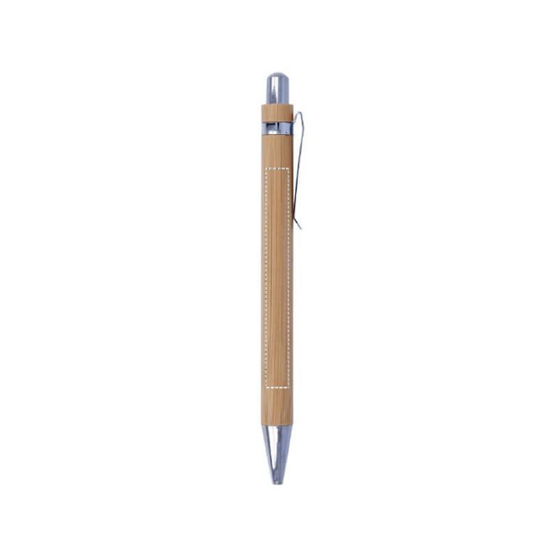 Bolígrafo de bambú y metal 2
