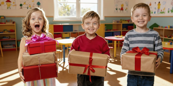 ¿Conoces la regla de los 4 regalos? Aplícala así en tu guardería o centro infantil