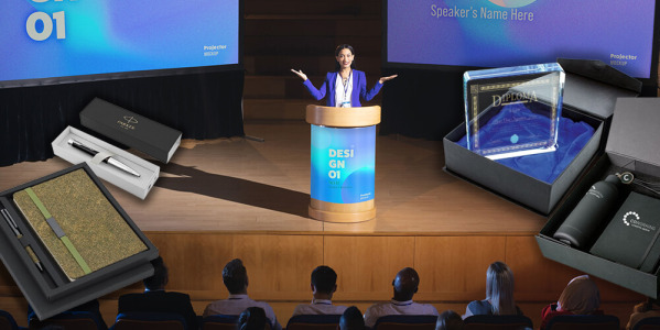 8 ideas de regalos para ponentes de congresos con sello premium