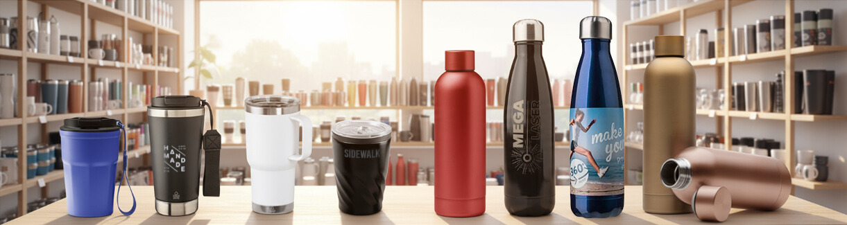 Vasos térmicos vs. Botellas termo personalizadas: 7 claves para elegir y acertar
