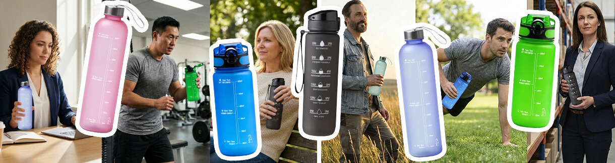 ¿Conoces estas botellas de agua motivacionales que te ayudan a beber más?